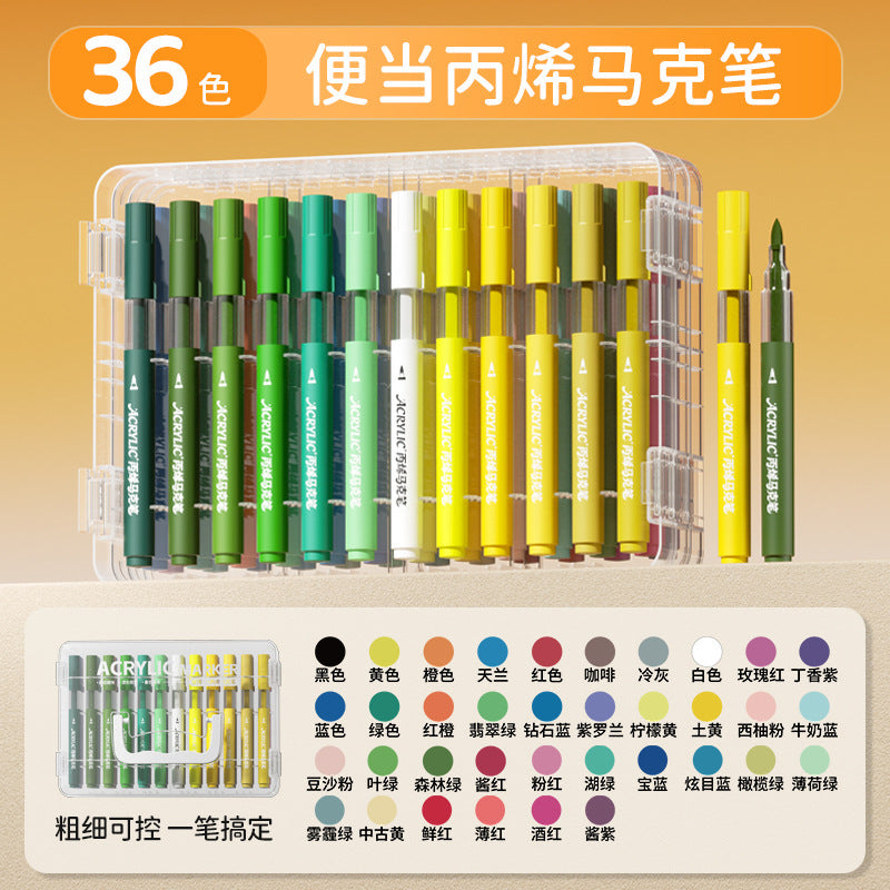 Soft-Tip Acrylic Markers with Ink Window
