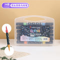 Dual-Tip Glitter Highlighter Pens