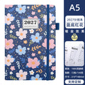2027 A5 Weekly Planner — Floral Hardcover