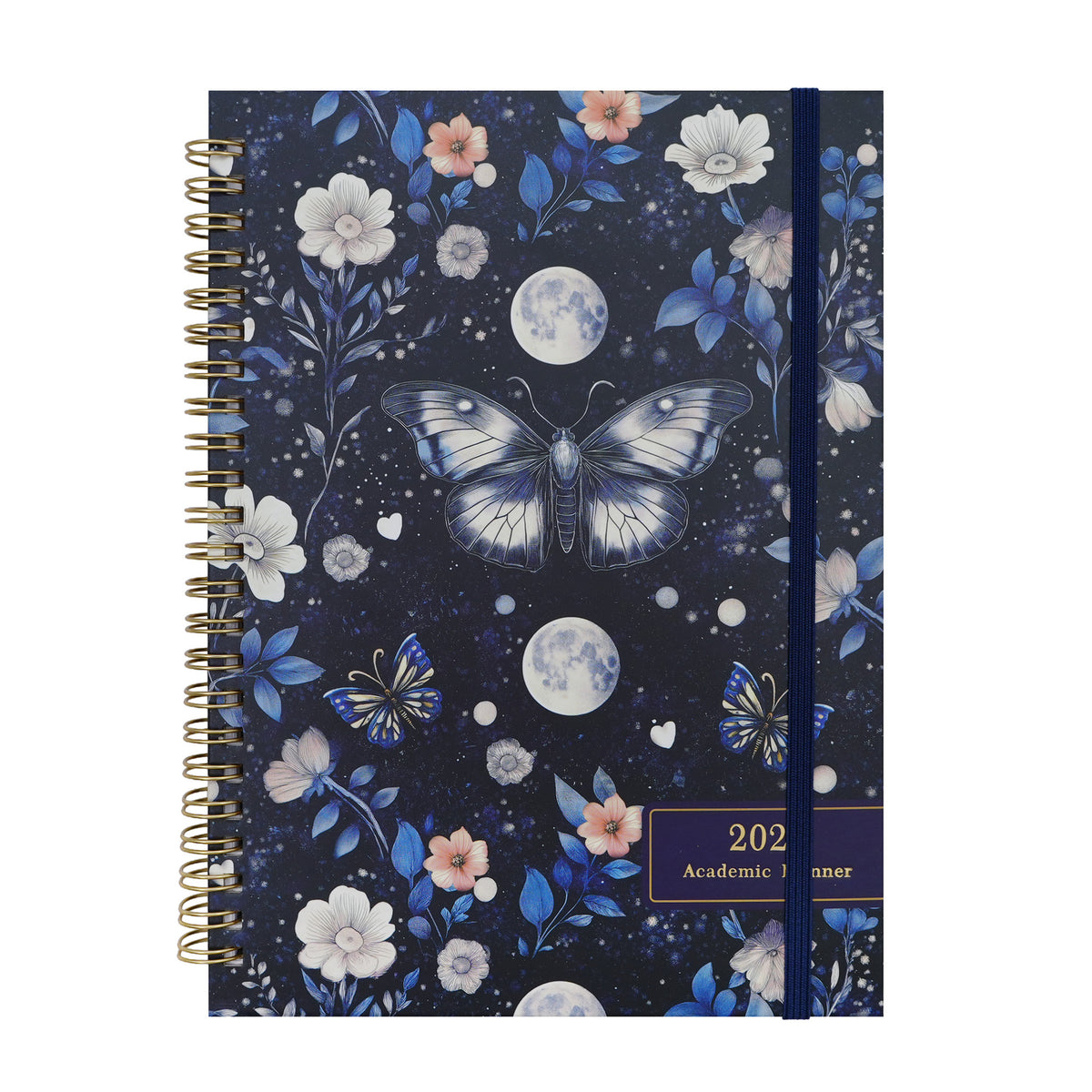 2027 A5 Spiral Weekly Planner — Butterflies & Blooms