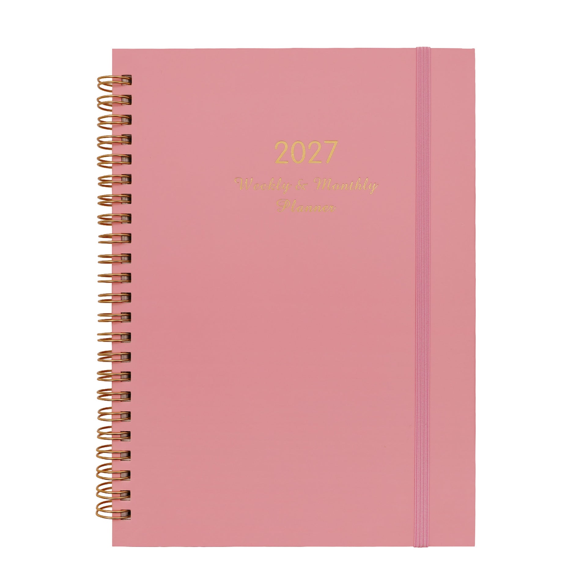 2027 A5 Spiral Weekly Planner — Butterflies & Blooms