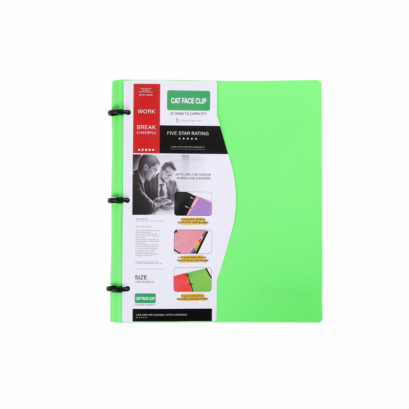 Loose-Leaf Binder Folder with Refill Pages