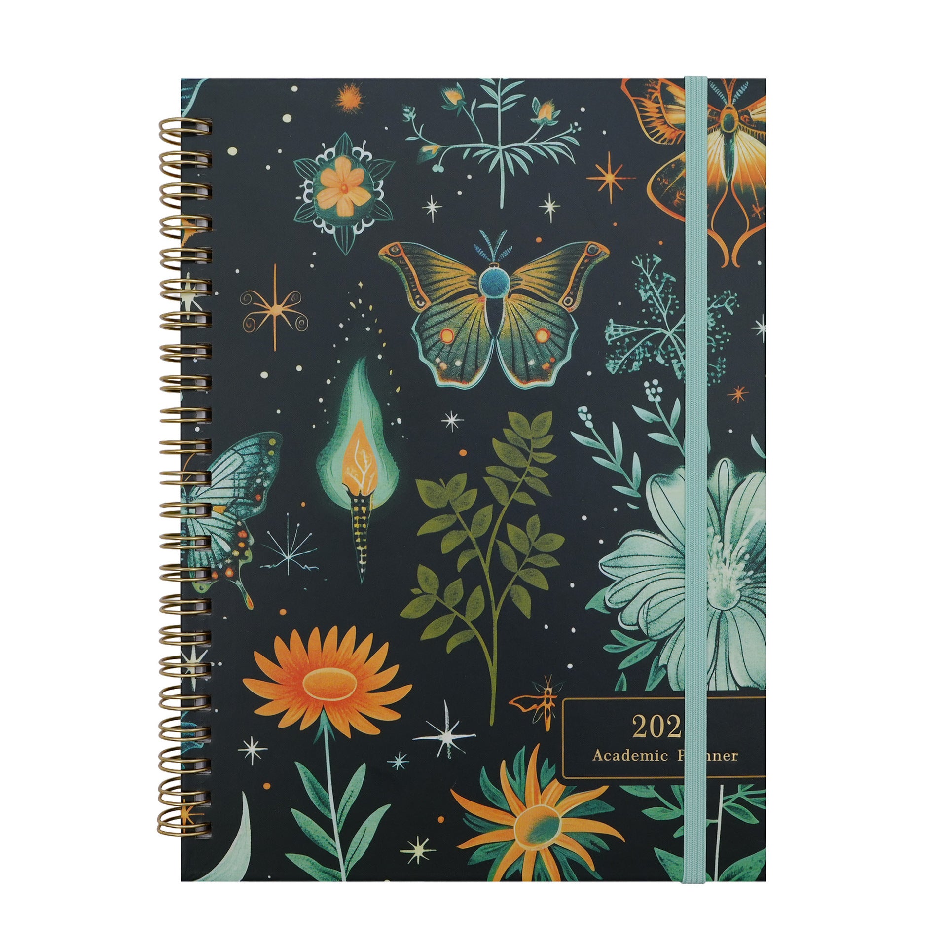 2027 A5 Spiral Weekly Planner — Butterflies & Blooms