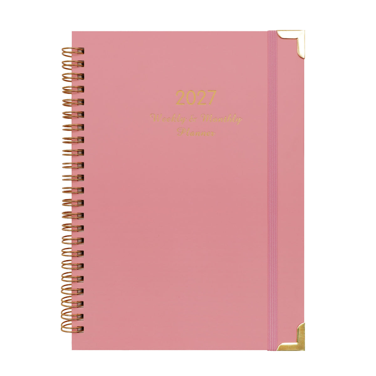 2027 A5 Spiral Weekly Planner — Butterflies & Blooms