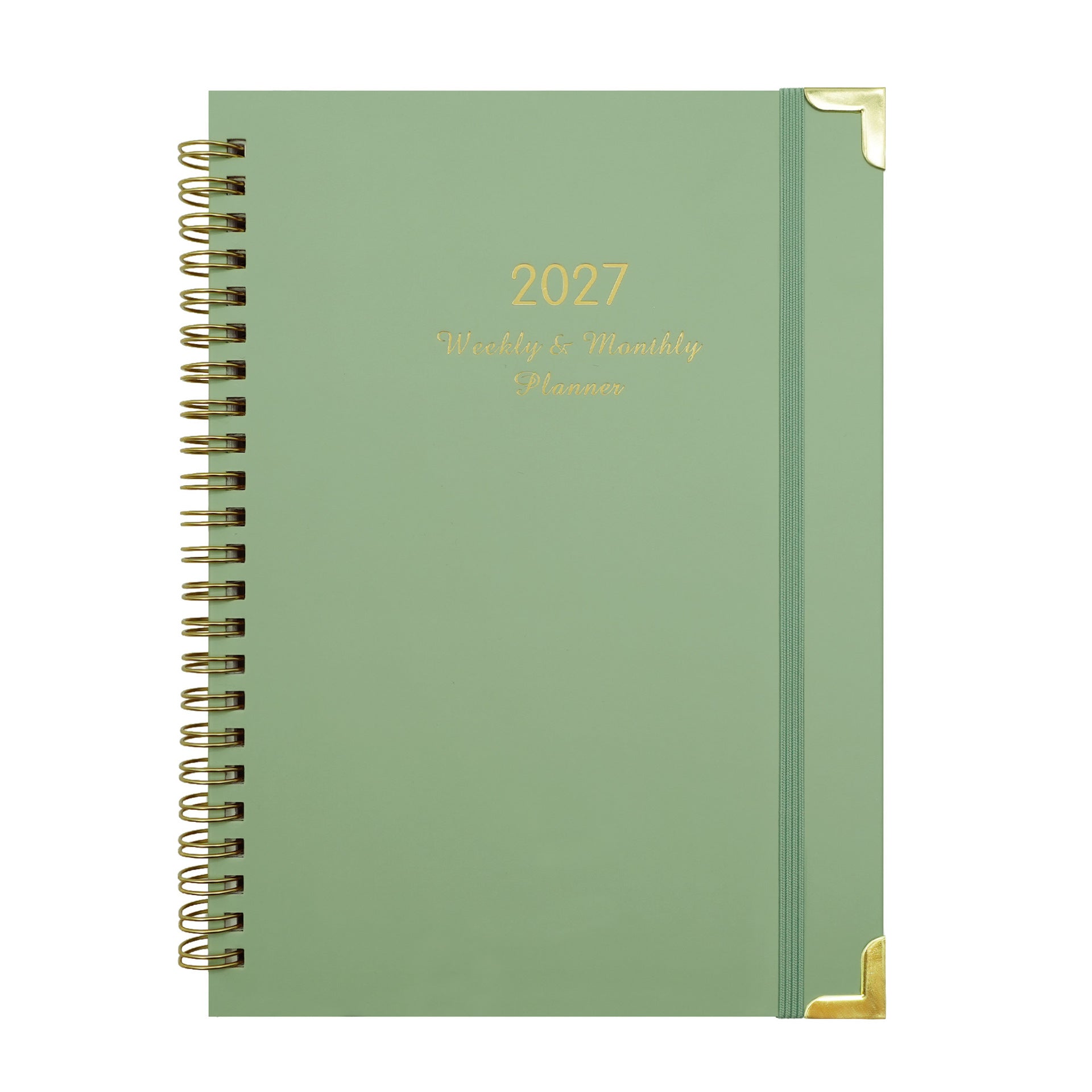 2027 A5 Spiral Weekly Planner — Butterflies & Blooms