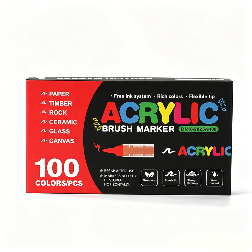 Direct-Liquid Acrylic Marker Mega Set (12–168 Colors)