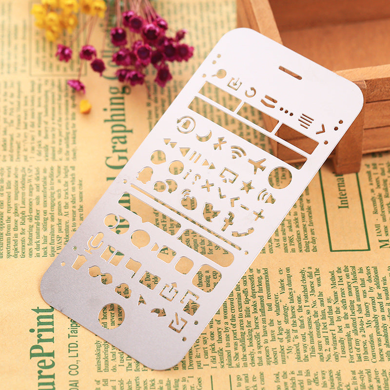 Journaling Stencil Rulers (Cat, Icons & Life Motifs)