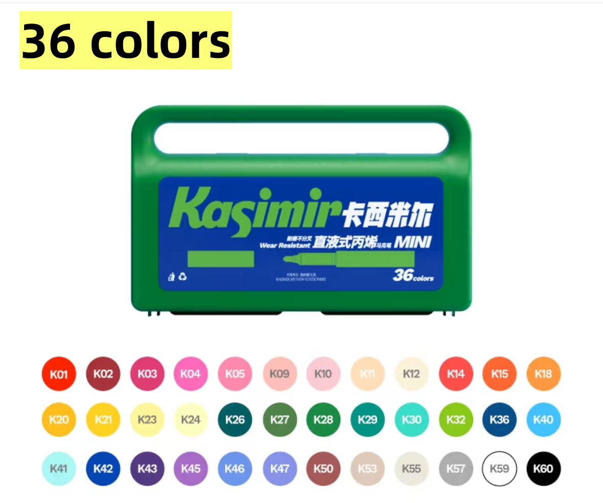 Kasimir MINI Direct Liquid Acrylic Marker Pen, washable, non-toxic, drawing pen,  watercolor pen