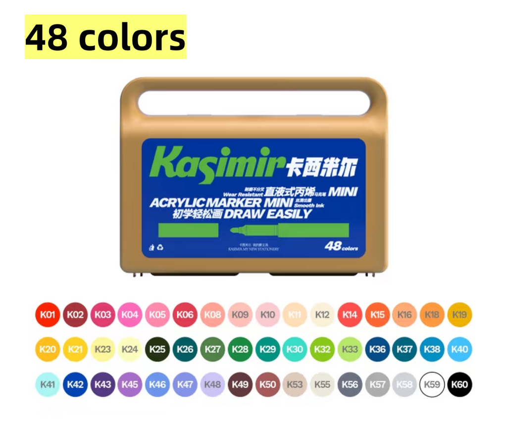 Kasimir MINI Direct Liquid Acrylic Marker Pen, washable, non-toxic, drawing pen,  watercolor pen