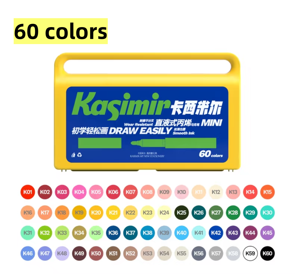 Kasimir MINI Direct Liquid Acrylic Marker Pen, washable, non-toxic, drawing pen,  watercolor pen