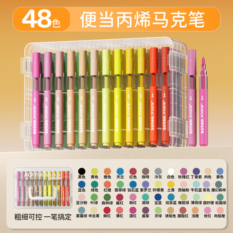 Soft-Tip Acrylic Markers with Ink Window