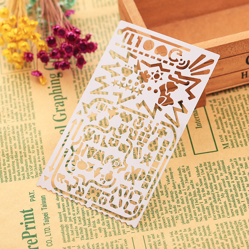 Journaling Stencil Rulers (Cat, Icons & Life Motifs)