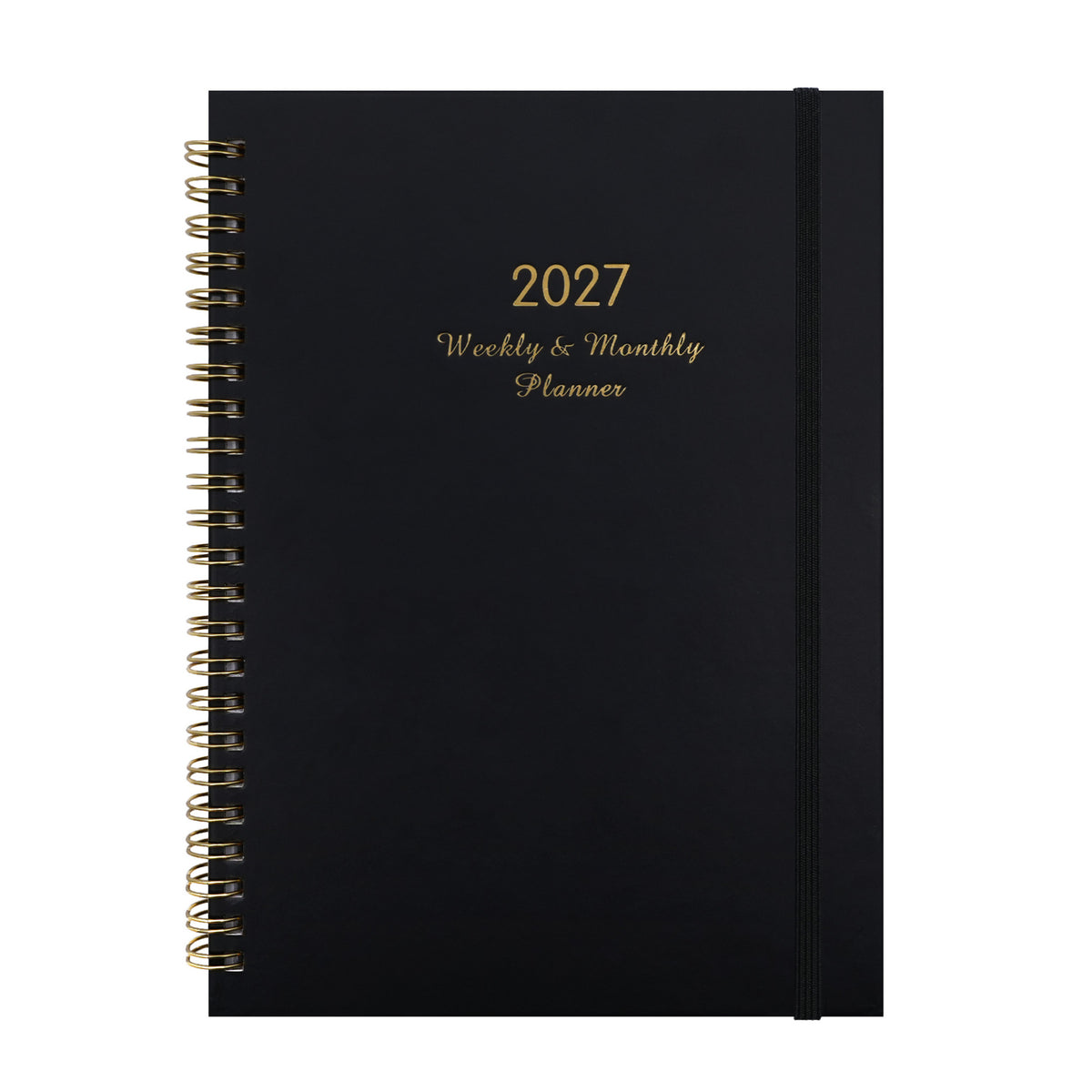 2027 A5 Spiral Weekly Planner — Butterflies & Blooms
