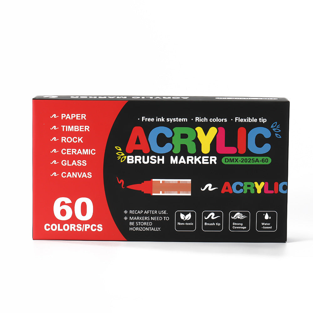 Direct-Liquid Acrylic Marker Mega Set (12–168 Colors)