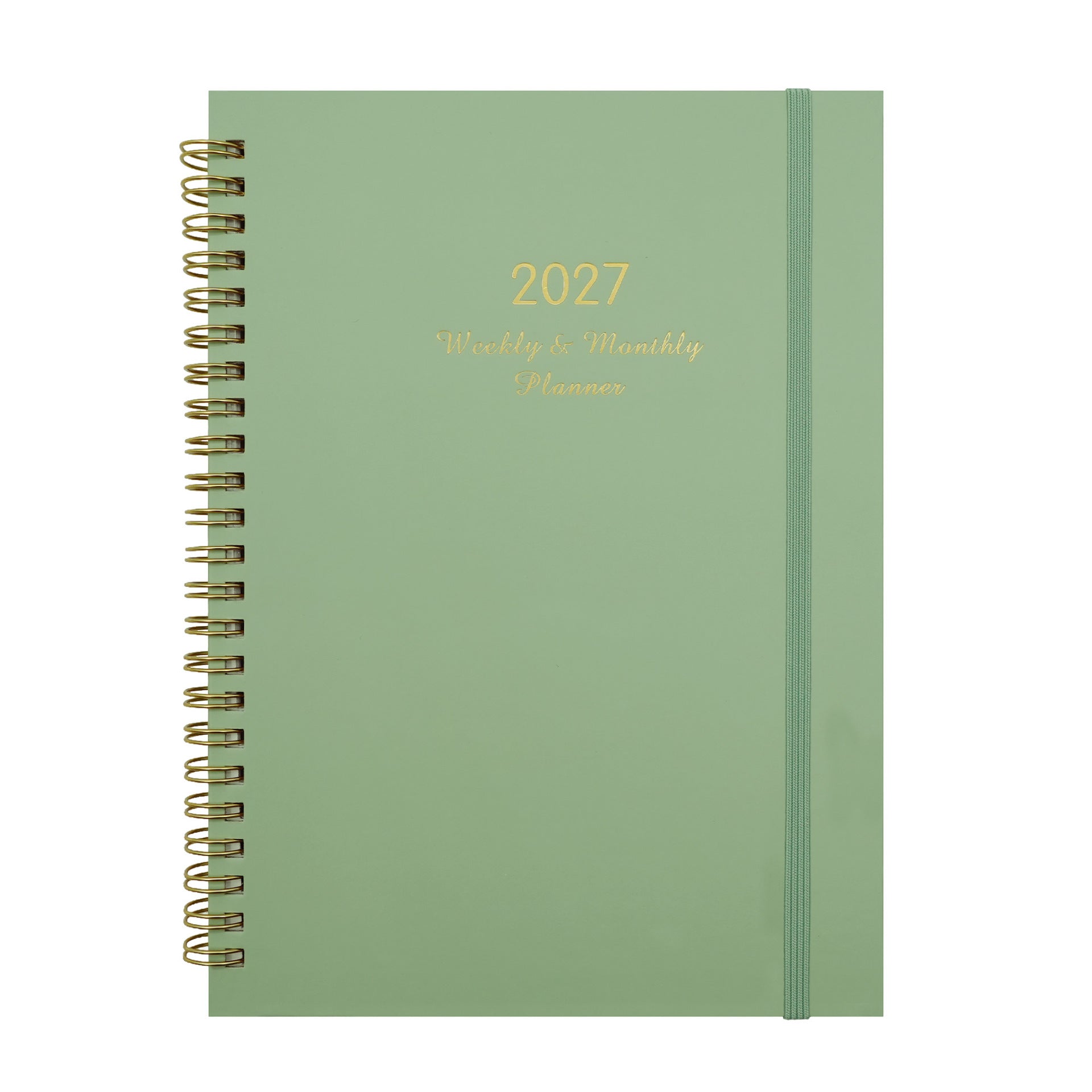 2027 A5 Spiral Weekly Planner — Butterflies & Blooms