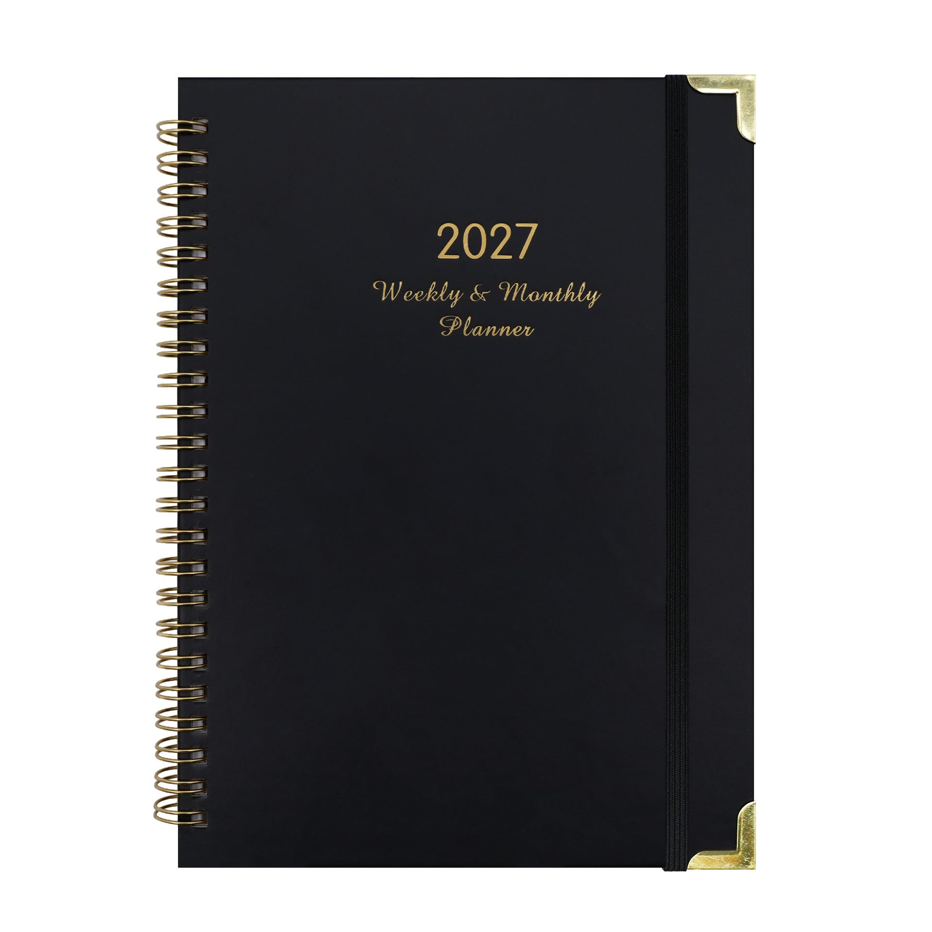 2027 A5 Spiral Weekly Planner — Butterflies & Blooms